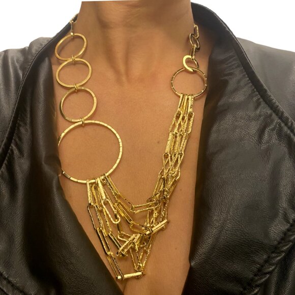 Vintage Retro Gold Plated Layered Chain, 1AR or Unoaerre (Italian Brand) - Picture 5 of 6
